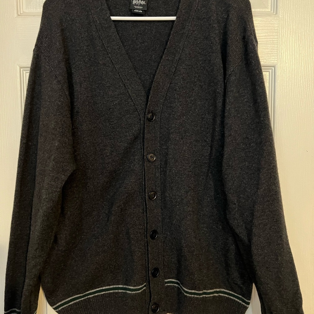 Charcoal Harry Potter Slytherin Cardigan